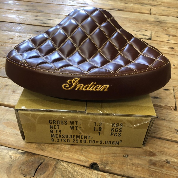 Indian Scout / Bobber 1920 Solo Seat with Custom Cover